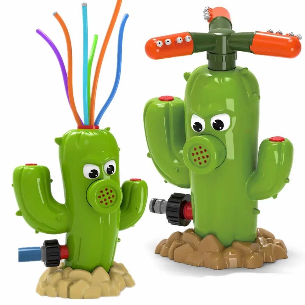 Kids Outdoor Yard Tools - Детский садовый разбрызгиватель в виде кактуса,