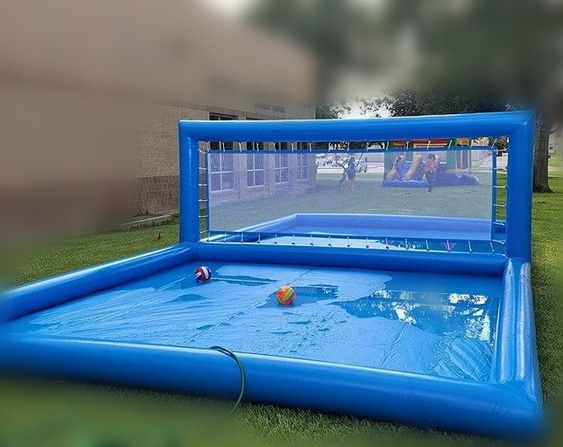 Kids Outdoor Volleyball Net - Портативная надувная волейбольная площадка для детей