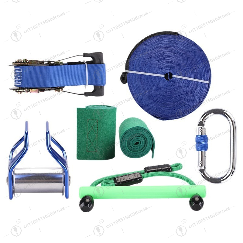 Kids Outdoor Obstacle Course Equipment - Детский тренировочный набор для слэклайнинга, комплект