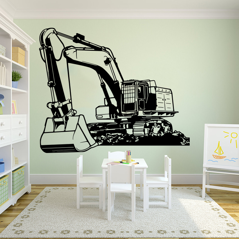 Kids Outdoor Excavator - Большое тяжелое оборудование, экскаватор, экскаватор, наклейка