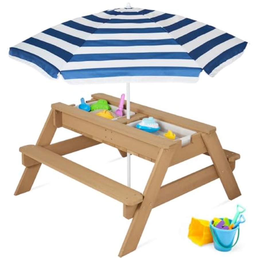Kids Outdoor Umbrella For Table - Детский уличный стол для пикника с