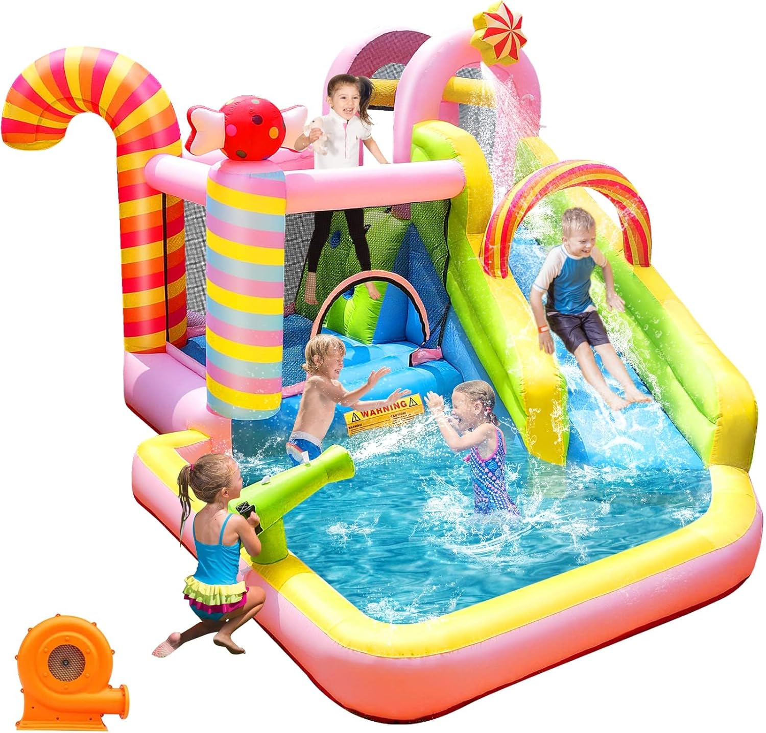Kids Outdoor Slide - Надувная водная горка-батут для детей, аквапарк