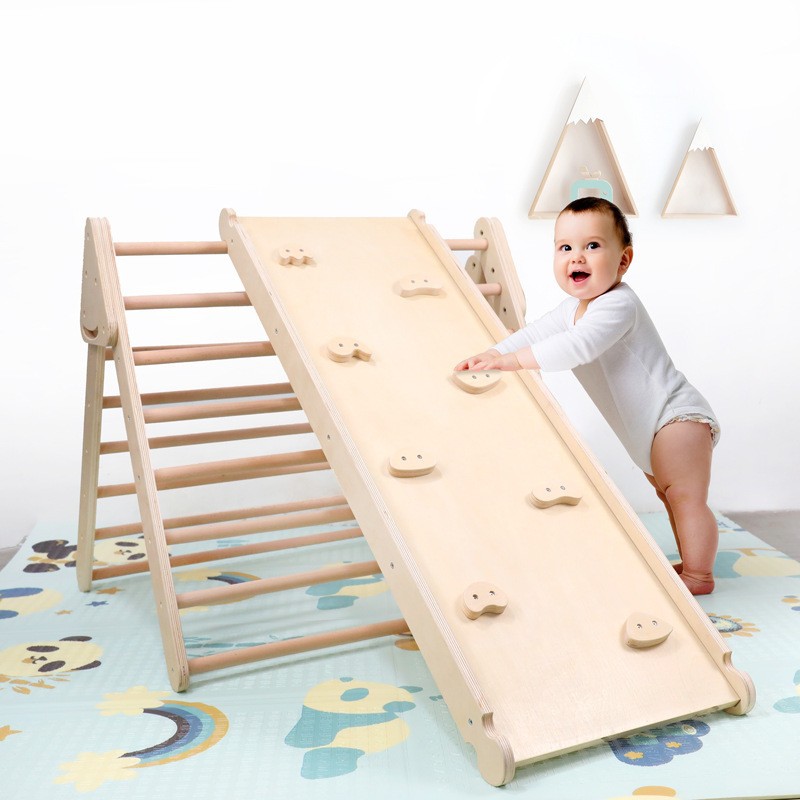 Kids Outdoor Jungle Gym With Slide - Детский уличный деревянный игровой комплекс Jungle