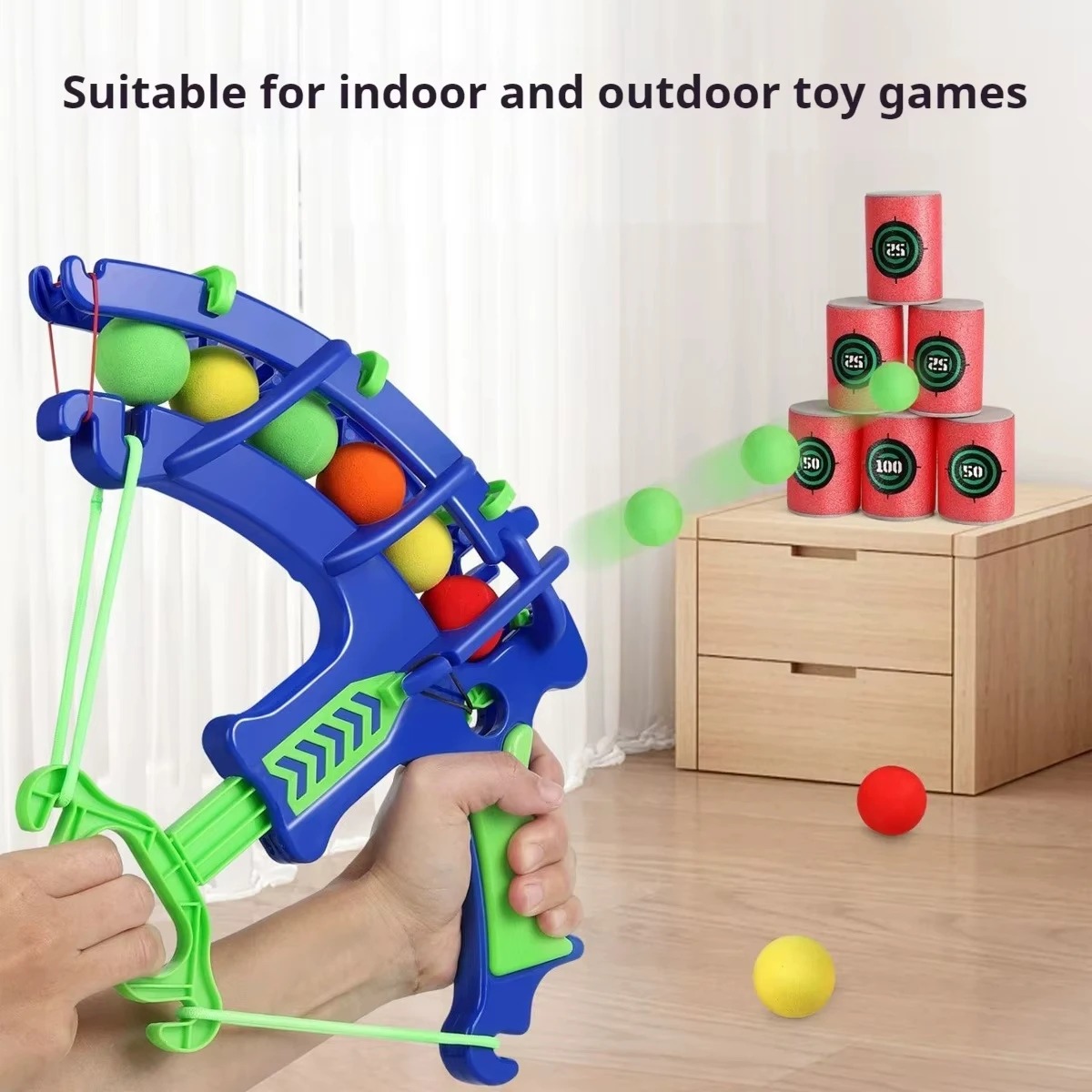 Kids Outdoor Yard Games - Автоматический пистолет для мыльных пузырей с