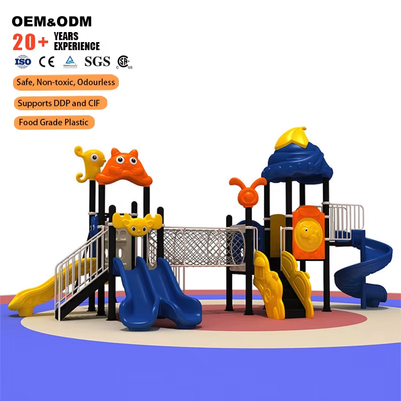 Kids Outdoor Slide Set - Коммерческое уличное развлекательное оборудование: большая уличная