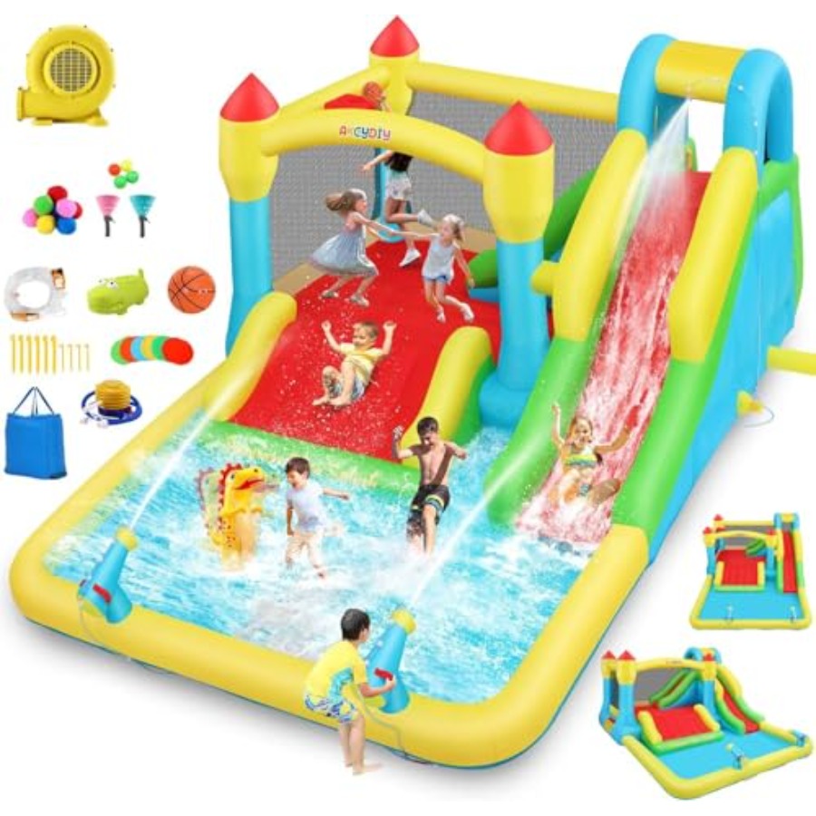 Надувной водный батут для дете – обзор и цена Kids Outdoor Water Slide