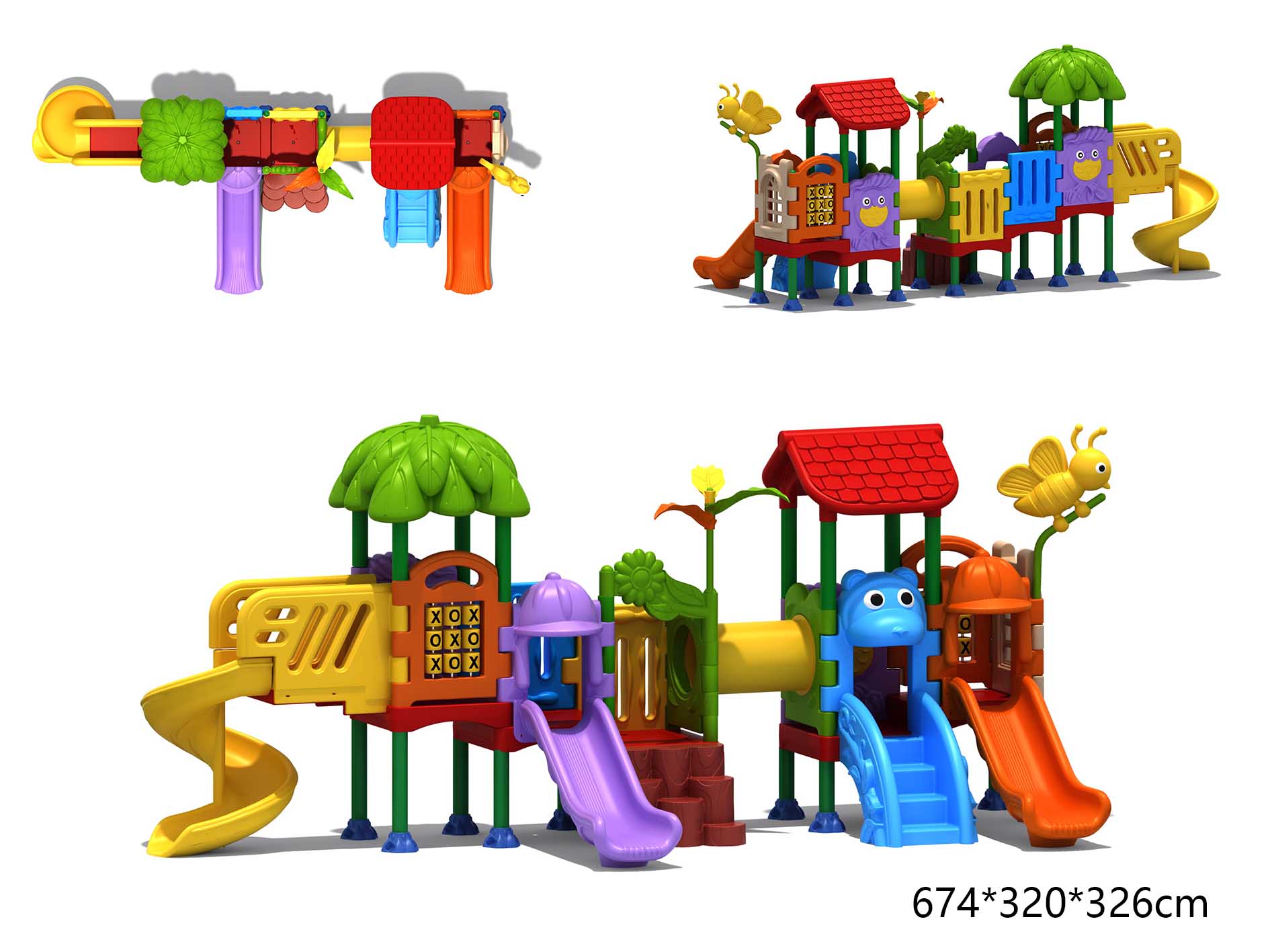 Детская игровая площадка, набо – обзор и цена Kids Outdoor Slide Set