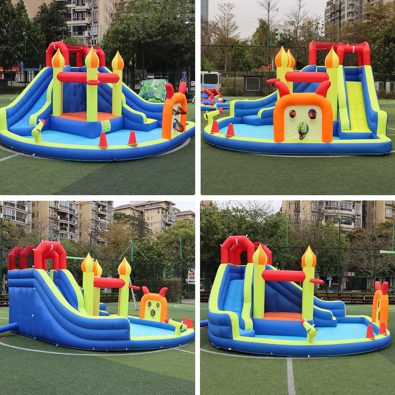 Детский надувной батут с двумя – обзор и цена Kids Outdoor Slide