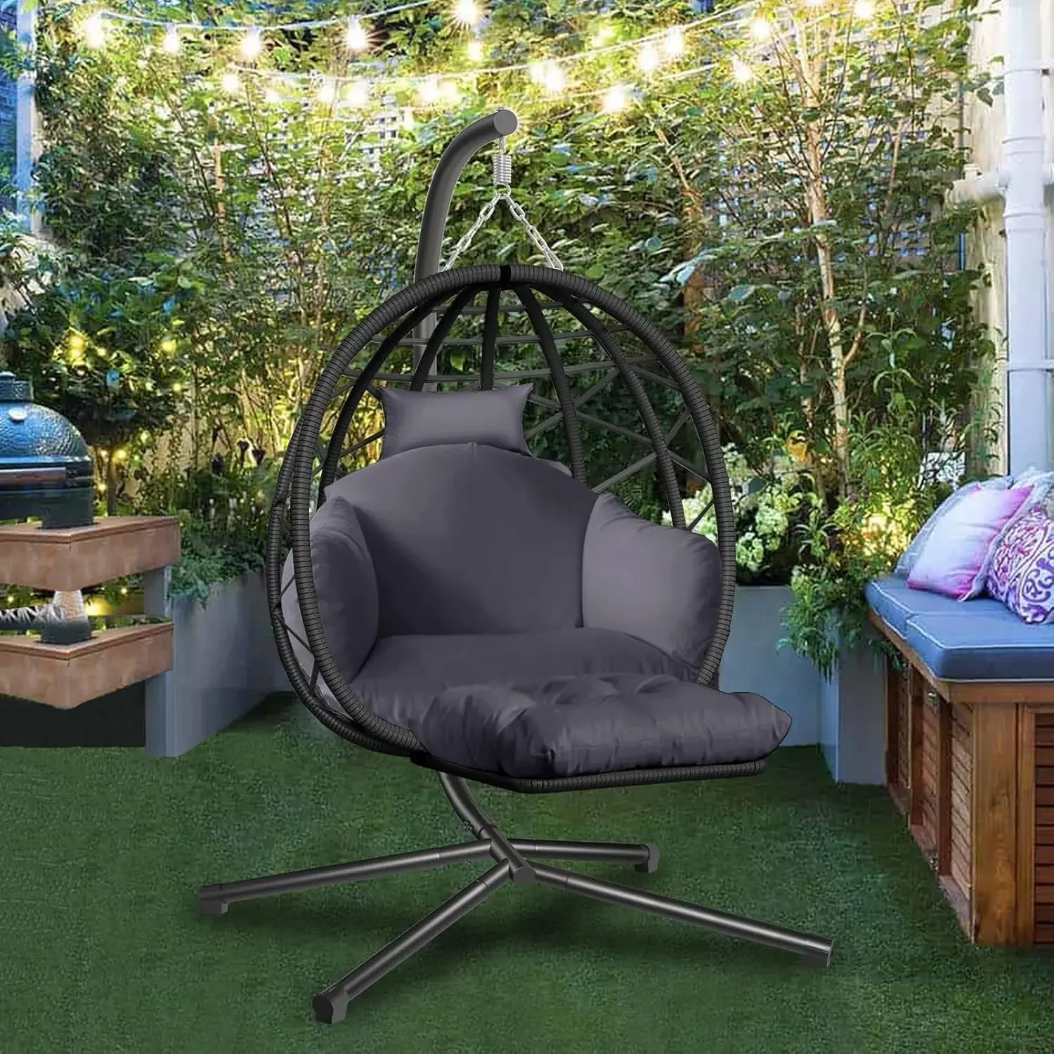 Подвесное кресло-яйцо с подста – обзор и цена Kids Outdoor Egg Chair