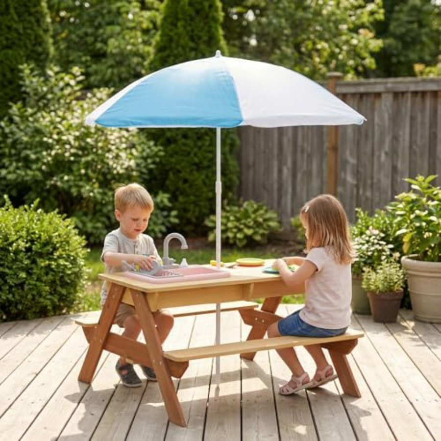 Детский уличный стол для пикни – обзор и цена Kids Outdoor Umbrella For Table