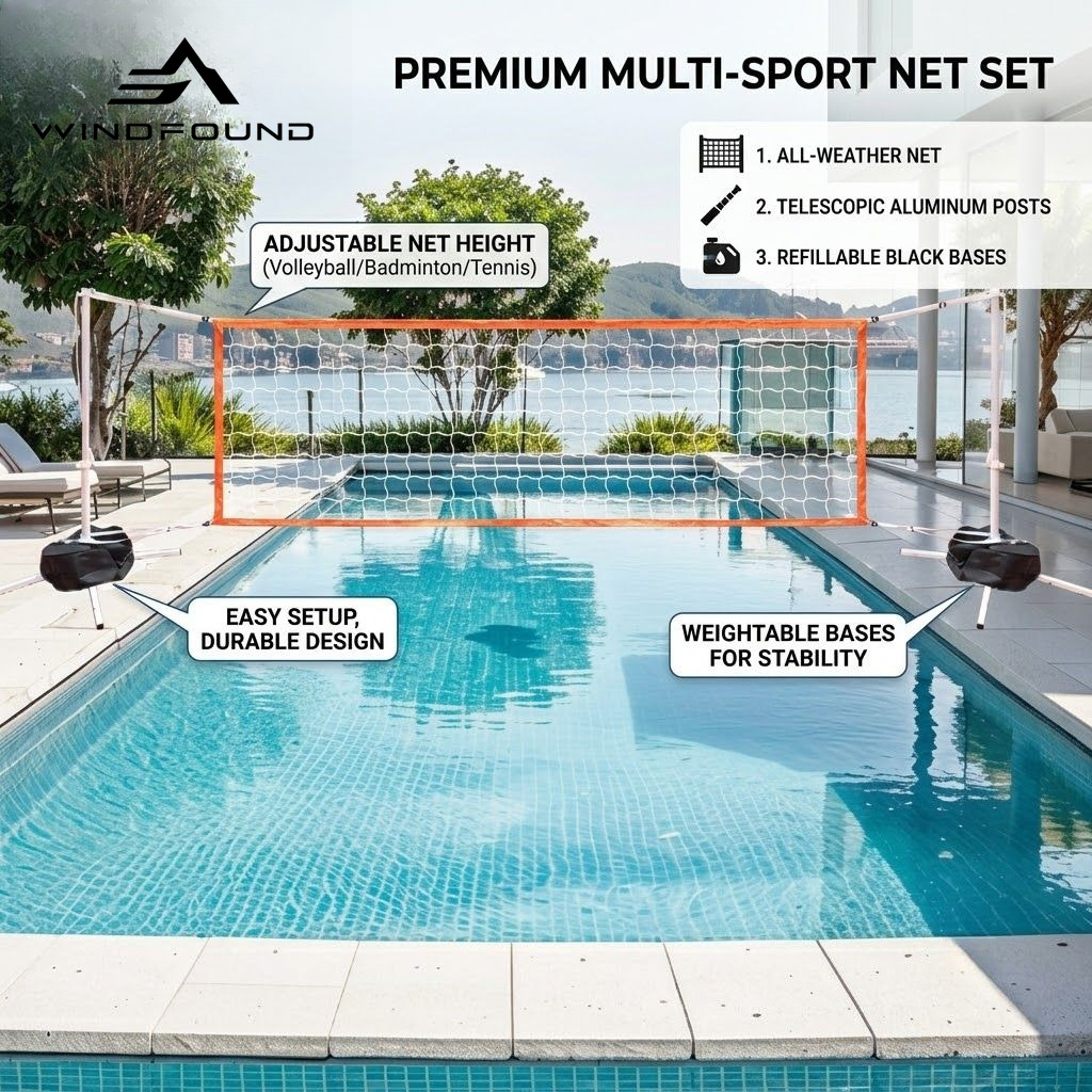 Регулируемая сменная сетка для – обзор и цена Kids Outdoor Volleyball Net