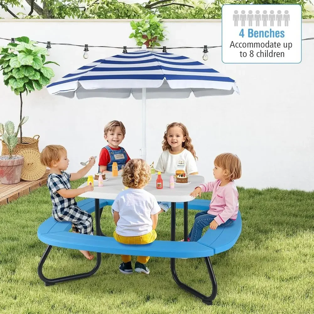 Детский пикниковый стол на 8 ч – обзор и цена Kids Outdoor Umbrella For Table