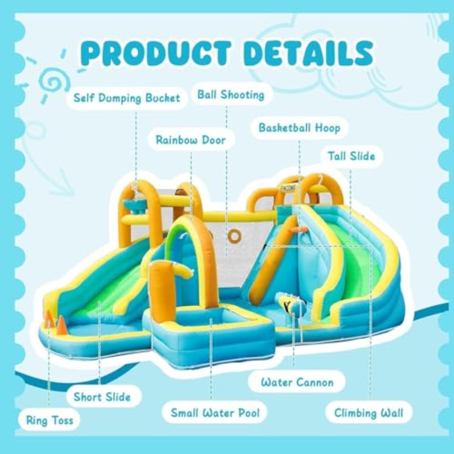 Надувной аквапарк для детей на – обзор и цена Kids Outdoor Slide