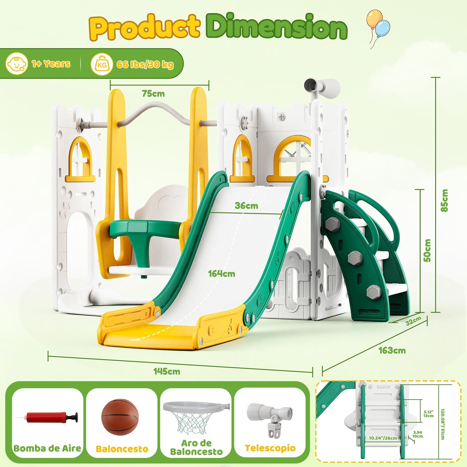 Игровой комплекс 7 в 1 для мал – обзор и цена Kids Outdoor Climber