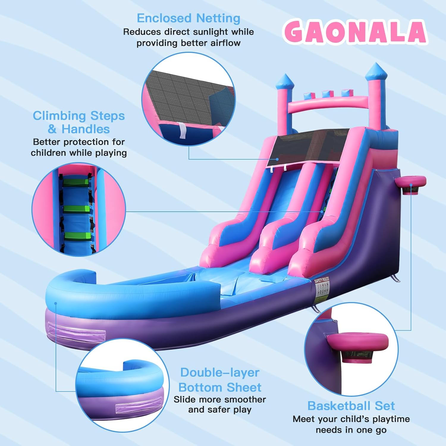 Надувная водная горка для тяже – обзор и цена Kids Outdoor Water Slide