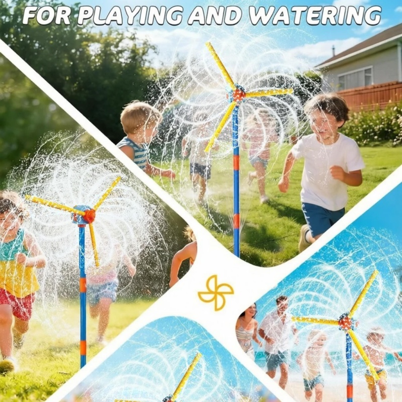 Водный разбрызгиватель-ветряк  – обзор и цена Kids Outdoor Yard Tools