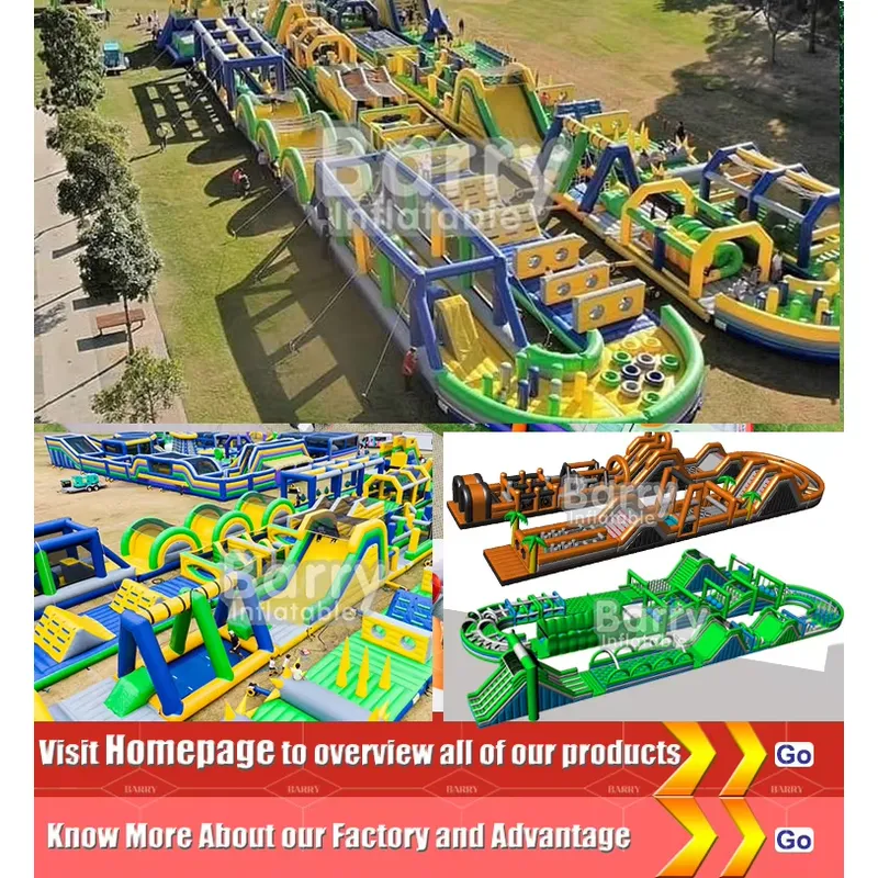 Надувная полоса препятствий Wi – обзор и цена Kids Outdoor Obstacle Course Equipment