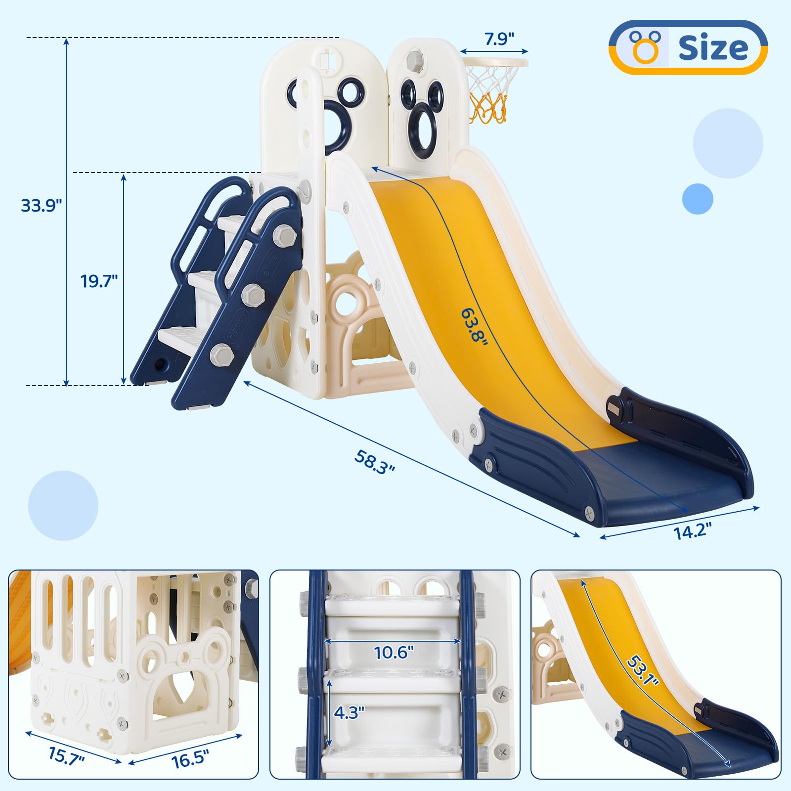 Игровой комплекс 6 в 1 для мал – обзор и цена Kids Outdoor Climber