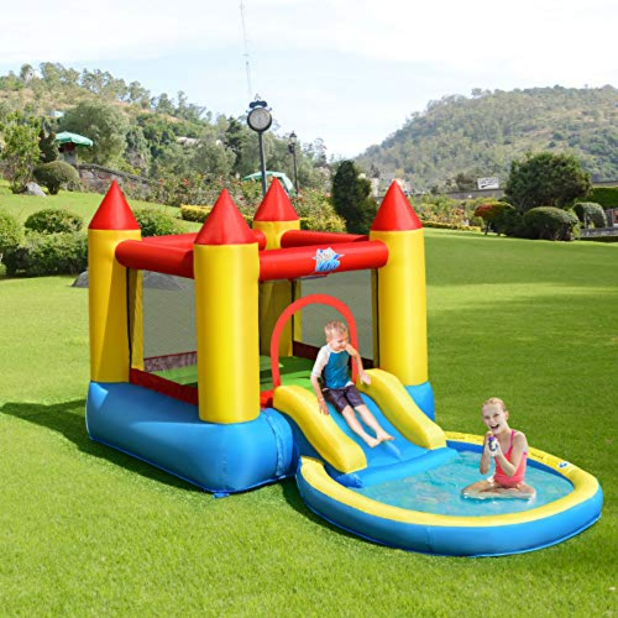 Надувной батут для детей 3-5 л – обзор и цена Kids Outdoor Water Slide