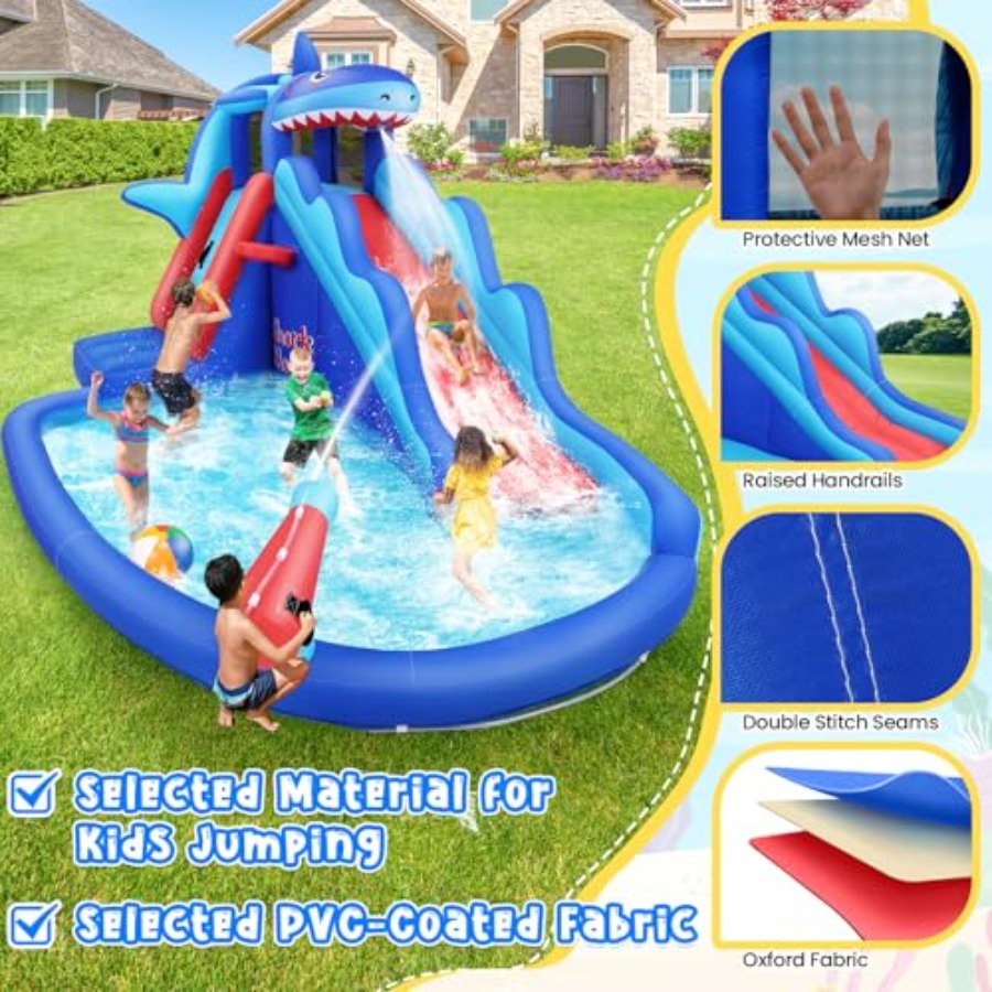 Надувная водная горка-батут дл – обзор и цена Kids Outdoor Water Slide