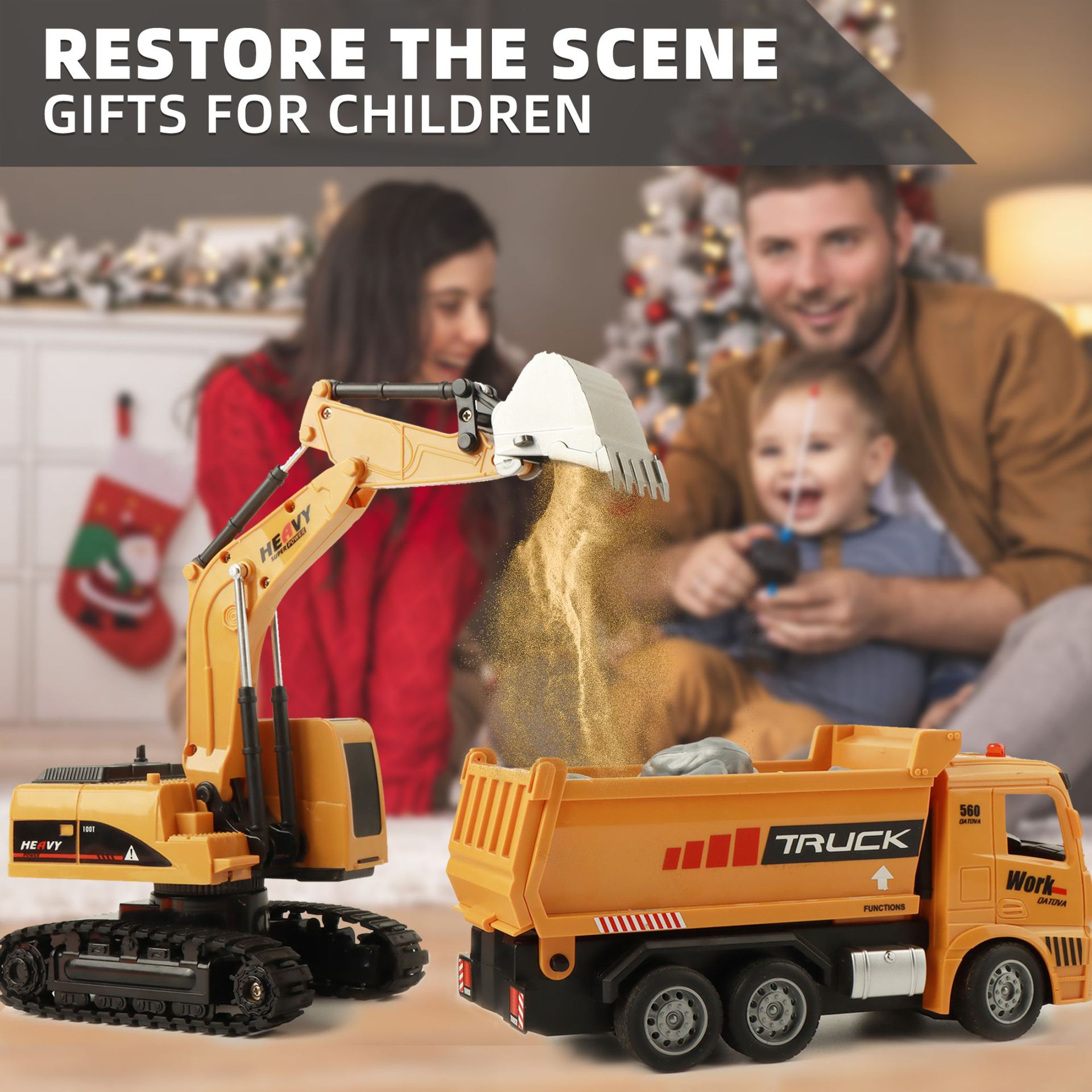 Игрушечный экскаватор на радио – обзор и цена Kids Outdoor Excavator