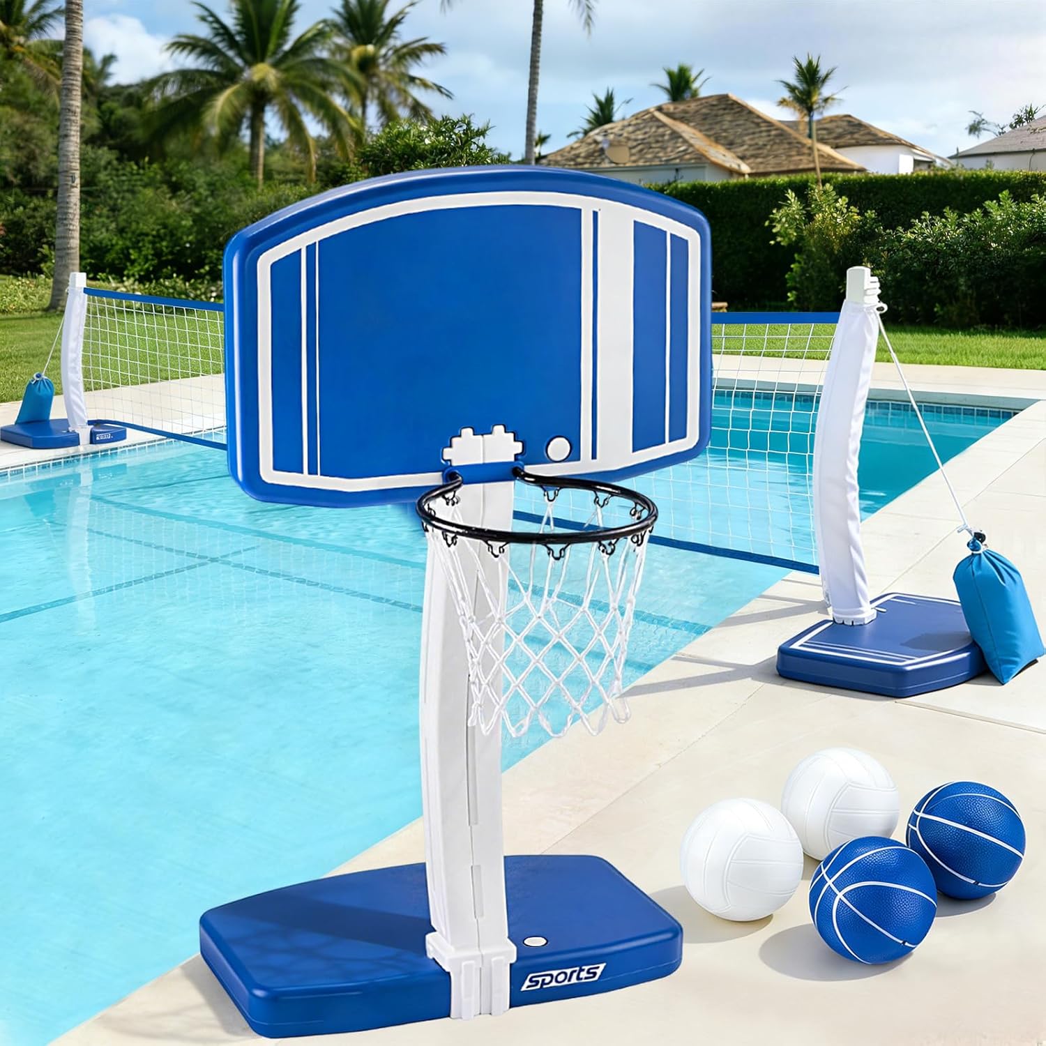 Баскетбольное кольцо и волейбо – обзор и цена Basketball Hoop Outdoor