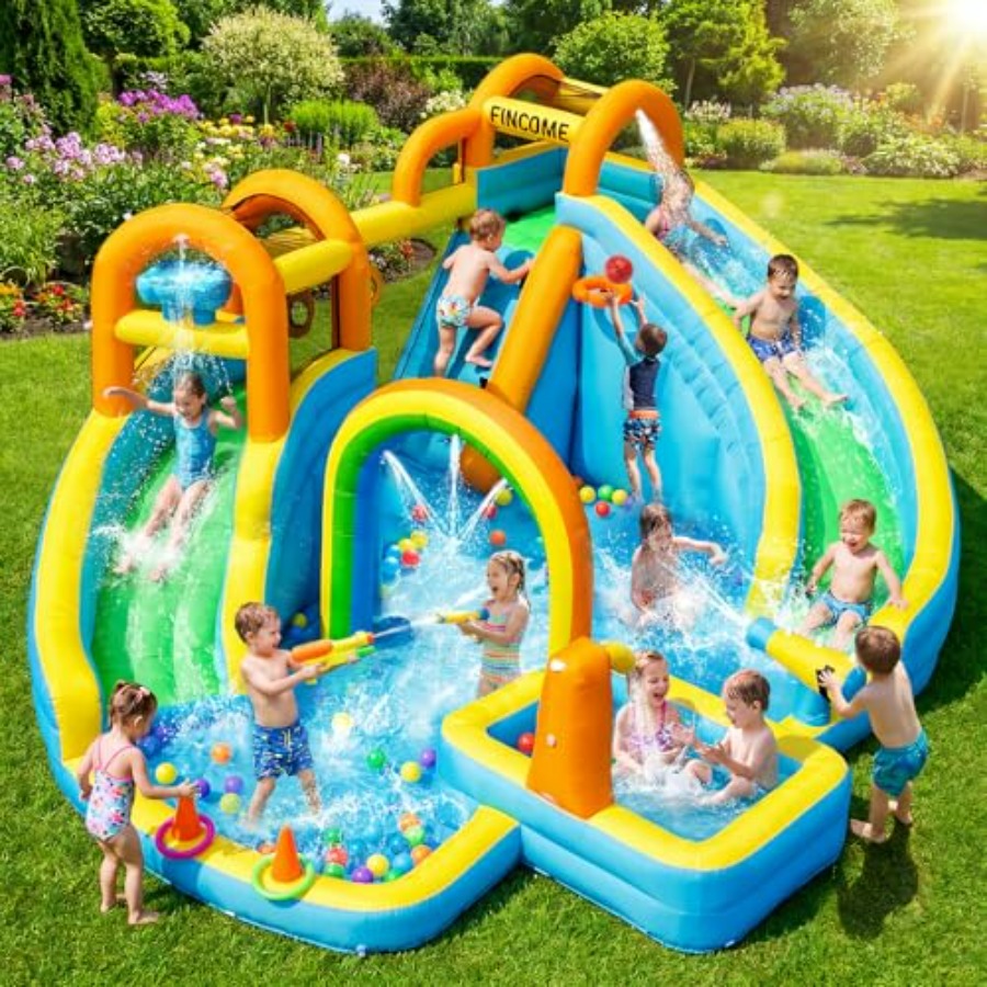 Надувная водная горка для дете – обзор и цена Kids Outdoor Water Slide