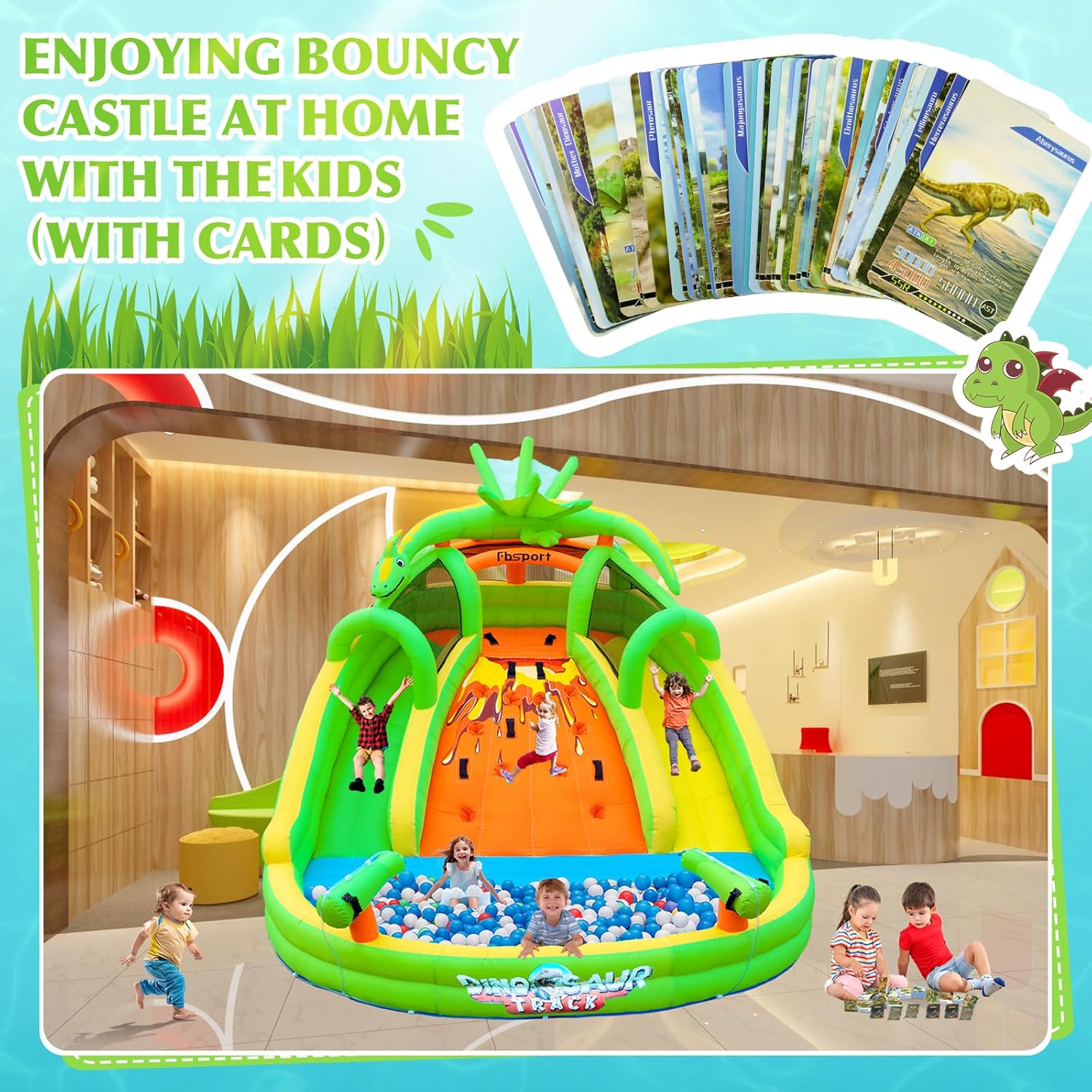 Надувной батут для детей с гор – обзор и цена Kids Outdoor Slide