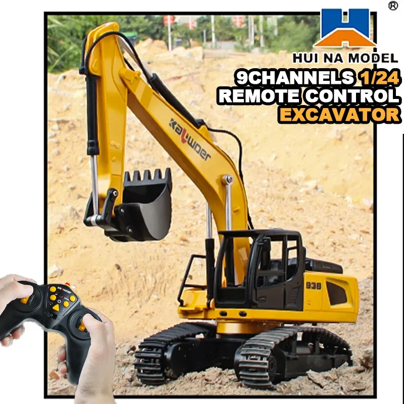 Huina Радиоуправляемый экскава – обзор и цена Kids Outdoor Excavator