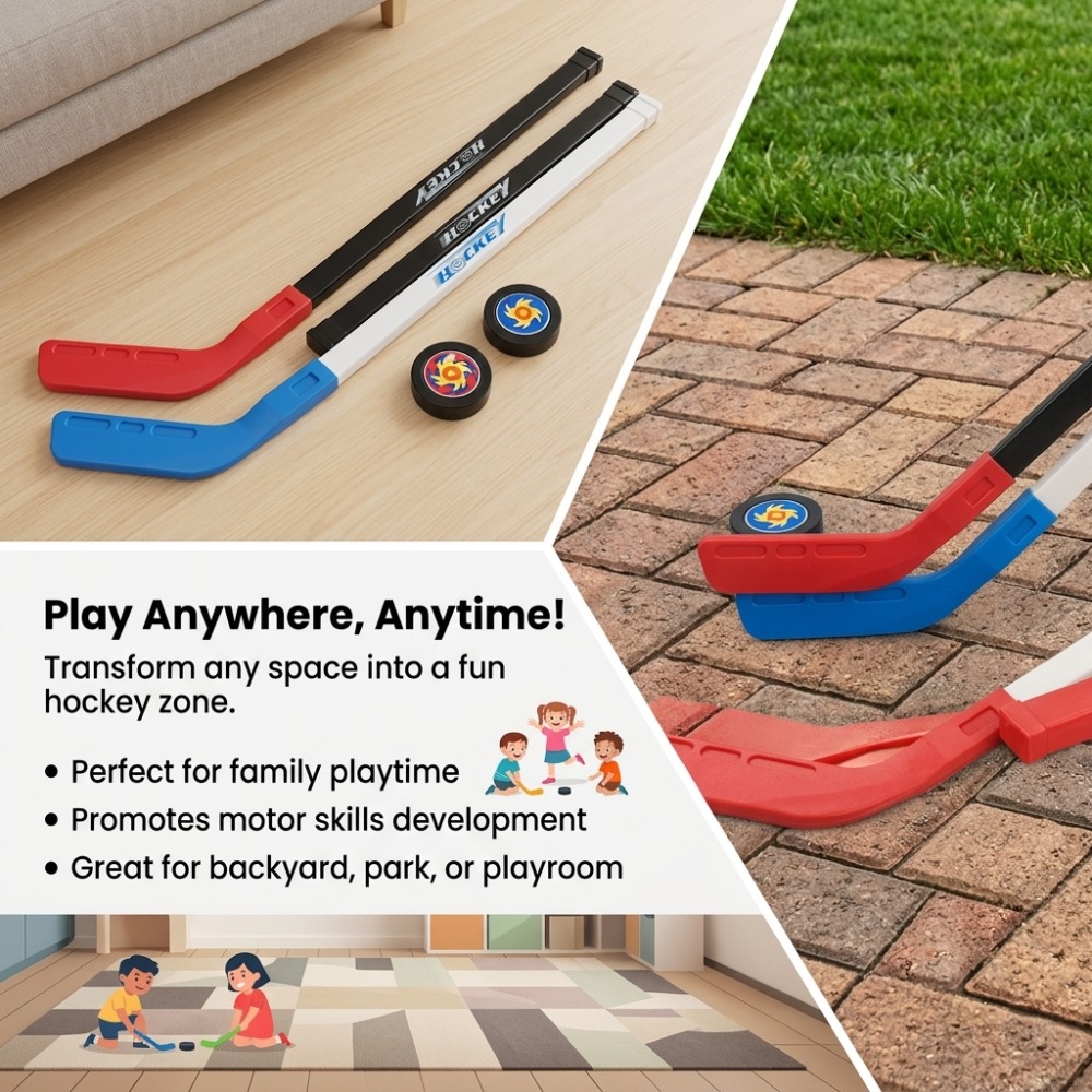Игровой набор для хоккея с шай – обзор и цена Kids Outdoor Hockey Sticks