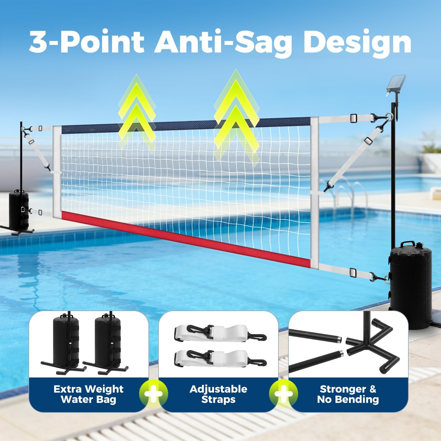 Регулируемая сетка для водного – обзор и цена Kids Outdoor Volleyball Net