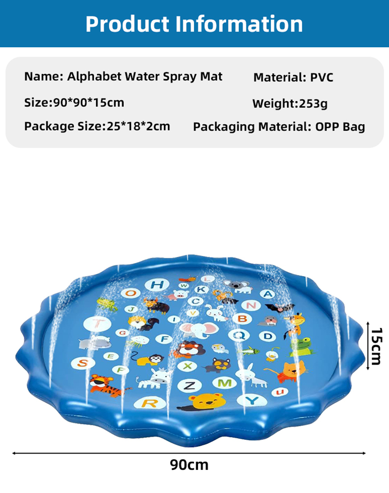 Надувной водный коврик-разбрыз – обзор и цена Kids Outdoor Mat