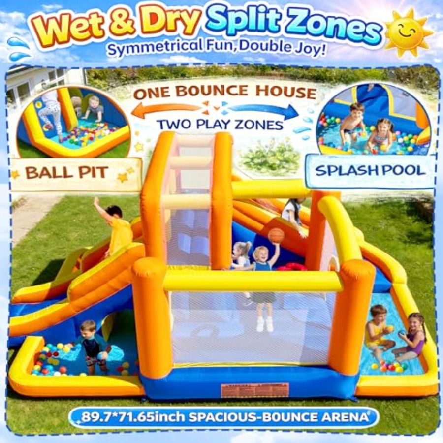 Надувной батут-горка для улицы – обзор и цена Kids Outdoor Zone