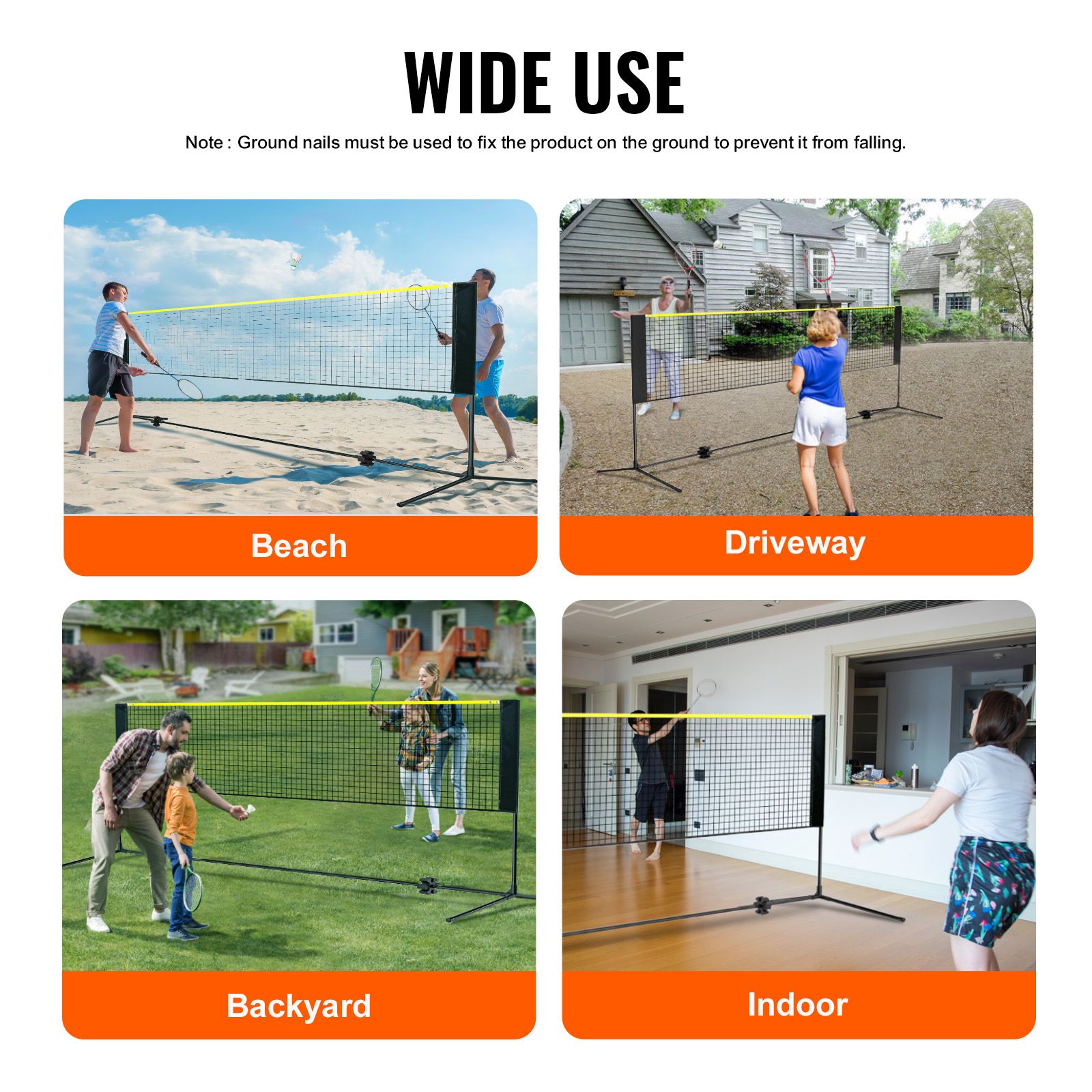 Сетка для бадминтона, регулиру – обзор и цена Kids Outdoor Volleyball Net