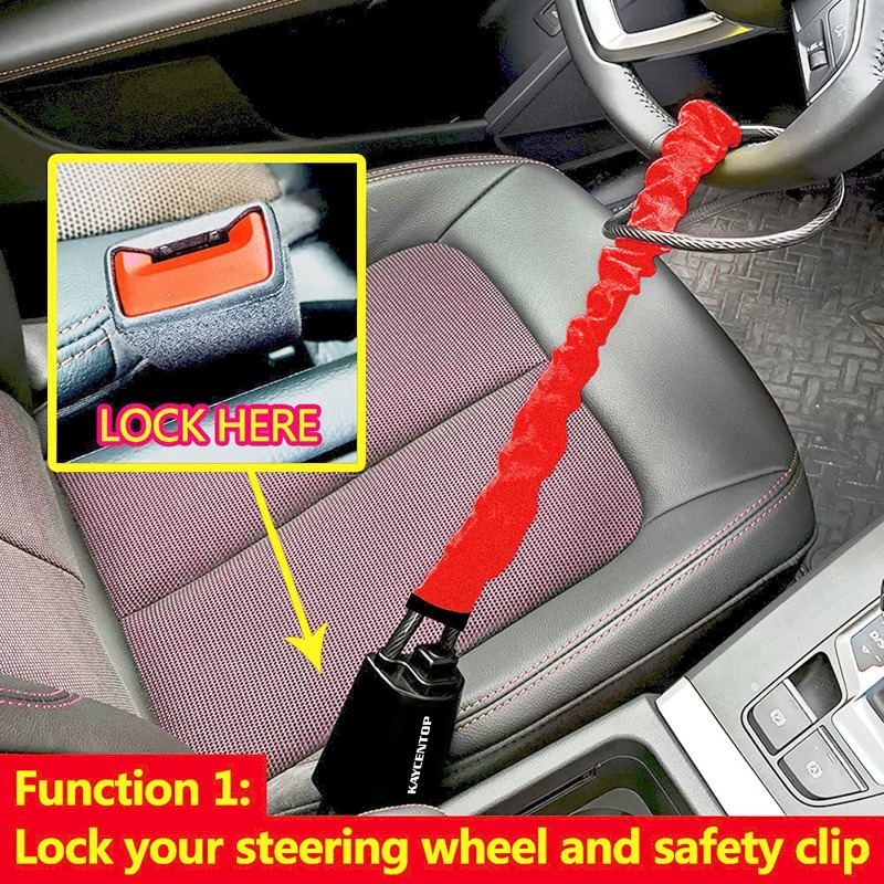 Замок для руля автомобиля стал – обзор и цена Swing Seat Belt