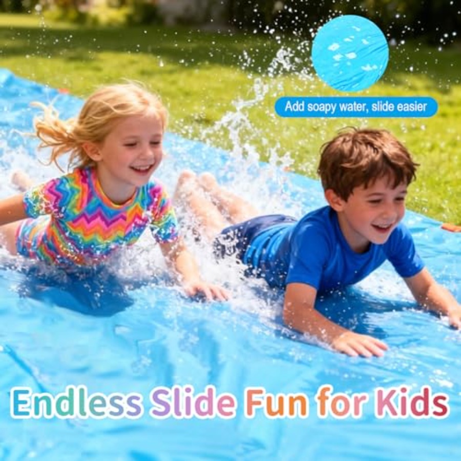 Водная горка для летних вечери – обзор и цена Kids Outdoor Water Slide