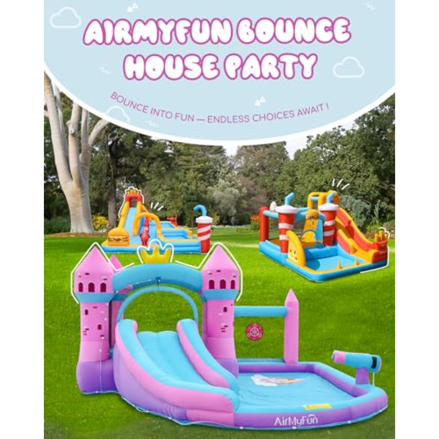 Надувная водная горка-батут дл – обзор и цена Kids Outdoor Water Slide