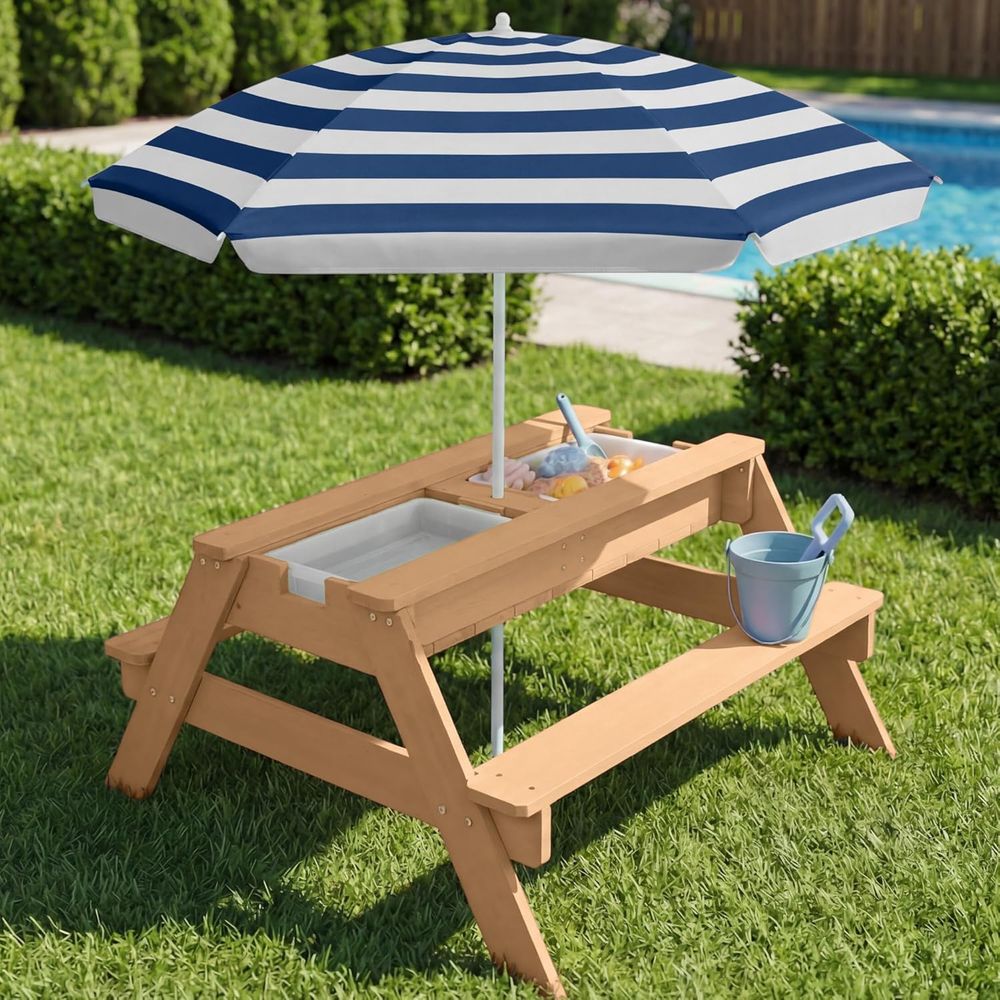 Детский стол для пикника с зон – обзор и цена Kids Outdoor Umbrella For Table