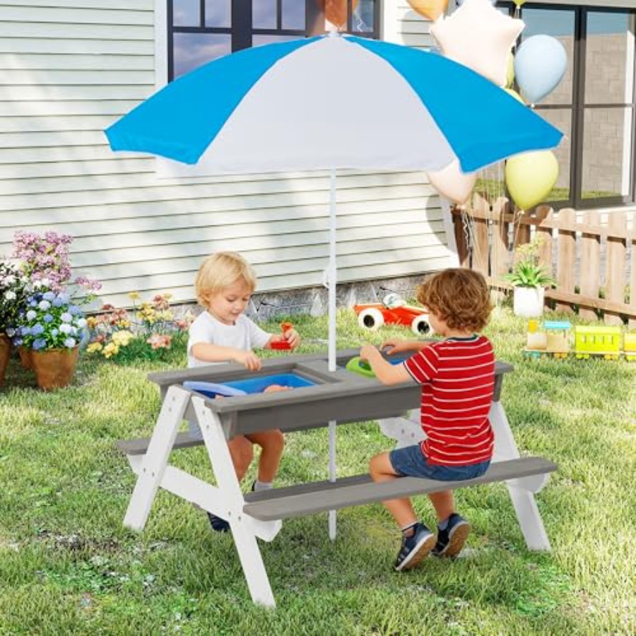 Детский столик для пикника на  – обзор и цена Kids Outdoor Umbrella For Table